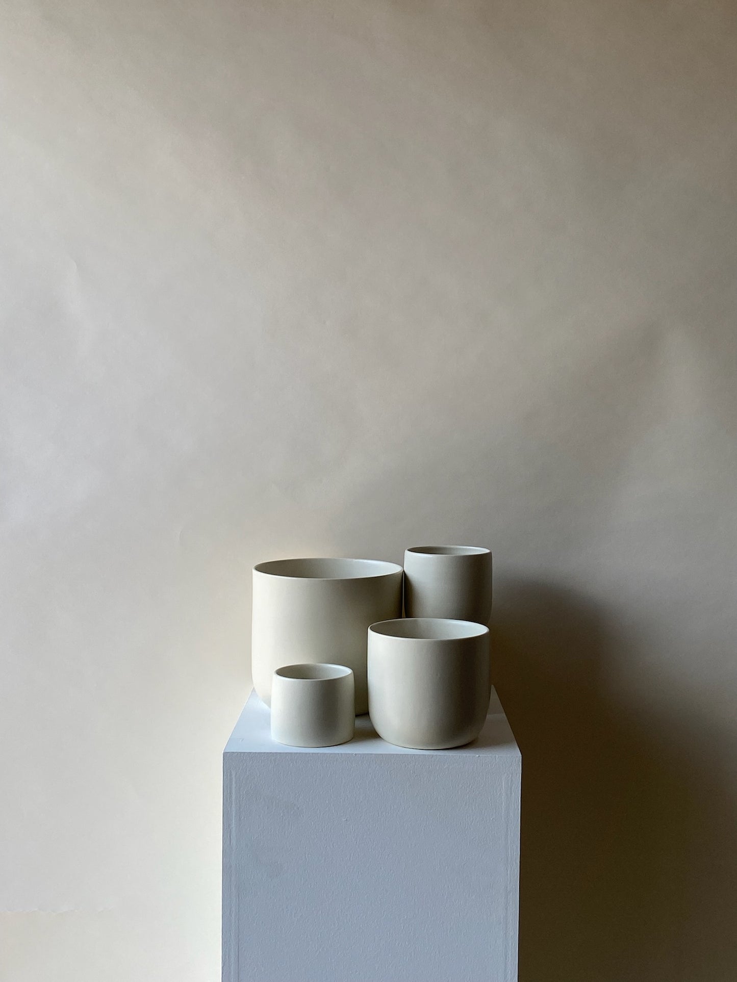 Handmade Cream Planter Pot